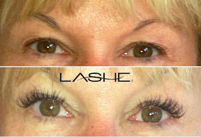 Eyelash extensions before and after20